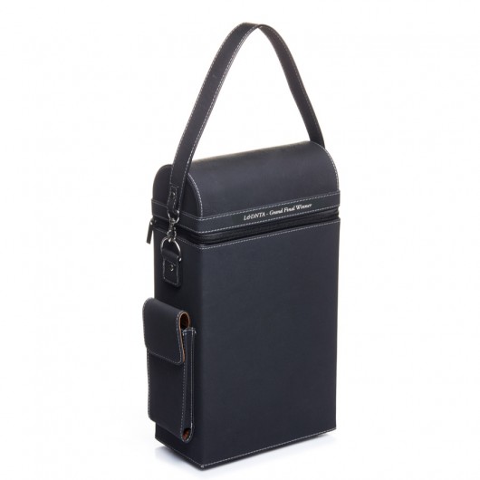 Sueded Leatherette Double Bottle Wine Cases